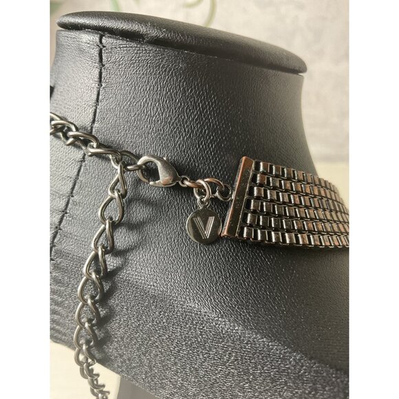 Multi-Strand Box Chain Statement Necklace With Lobster Clasp - Picture 3 of 3